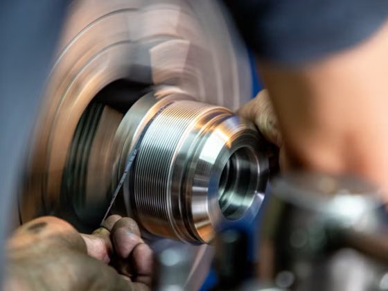 Precision grinding operation