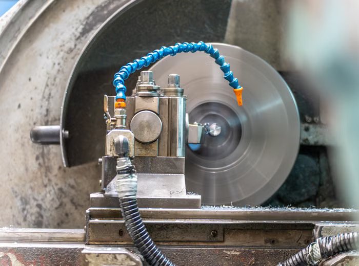 Turning operation on LMW turning machine